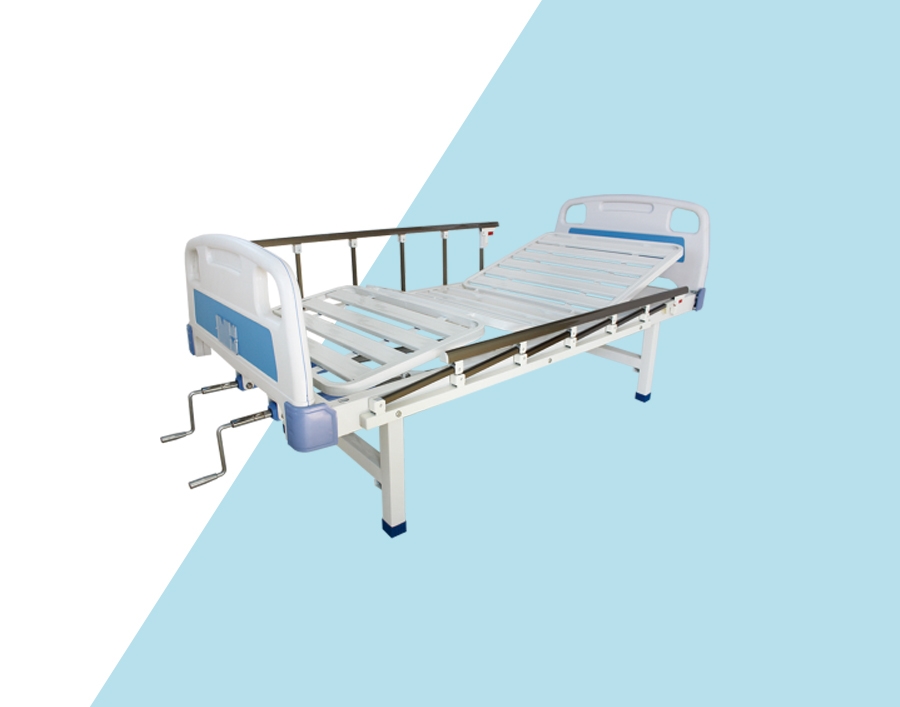 A19 ABS床头条式单摇护理床（护栏）